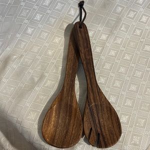 Fork & Spoon spork Wall decor salad serving utensils